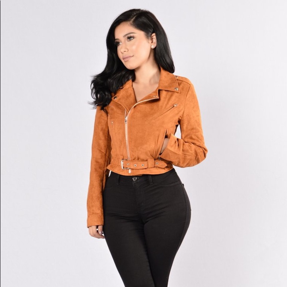 💕❤️😘NWT! SUEDE BELTED JACKET - RUST😘❤️💕 - Picture 5 of 6